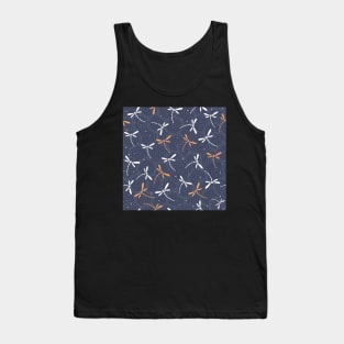 Oriental dragonfly pattern Tank Top